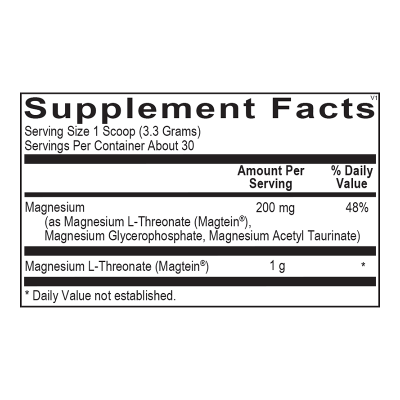 CereMag Supplement Facts